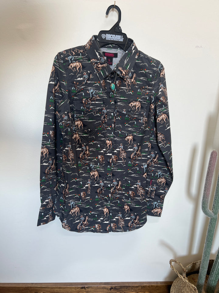 Vintage Cowboy Button-Up