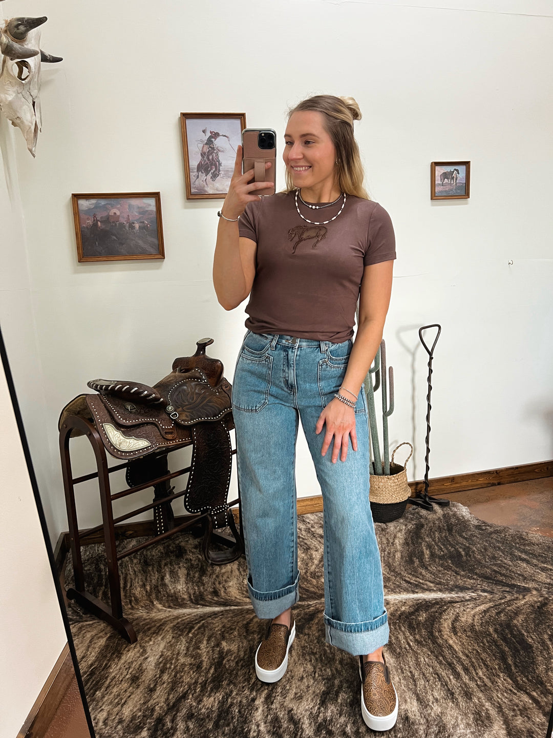 Buck Out Cut Out Top