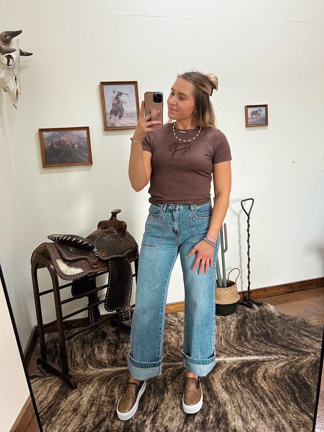 Buck Out Cut Out Top