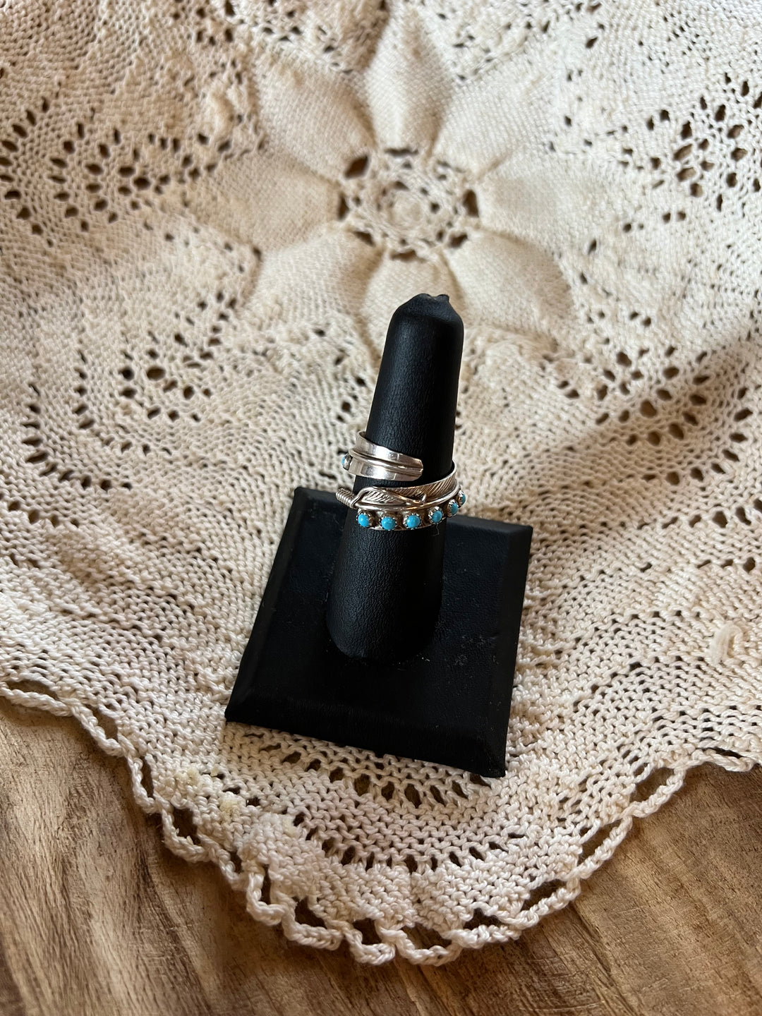 Turquoise Feather Ring