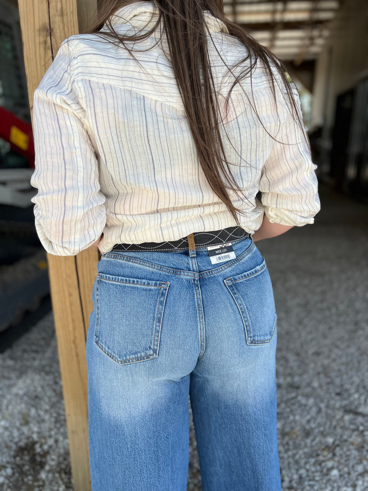 Bingham Stripe Button-Up{MEDIUM ONLY}