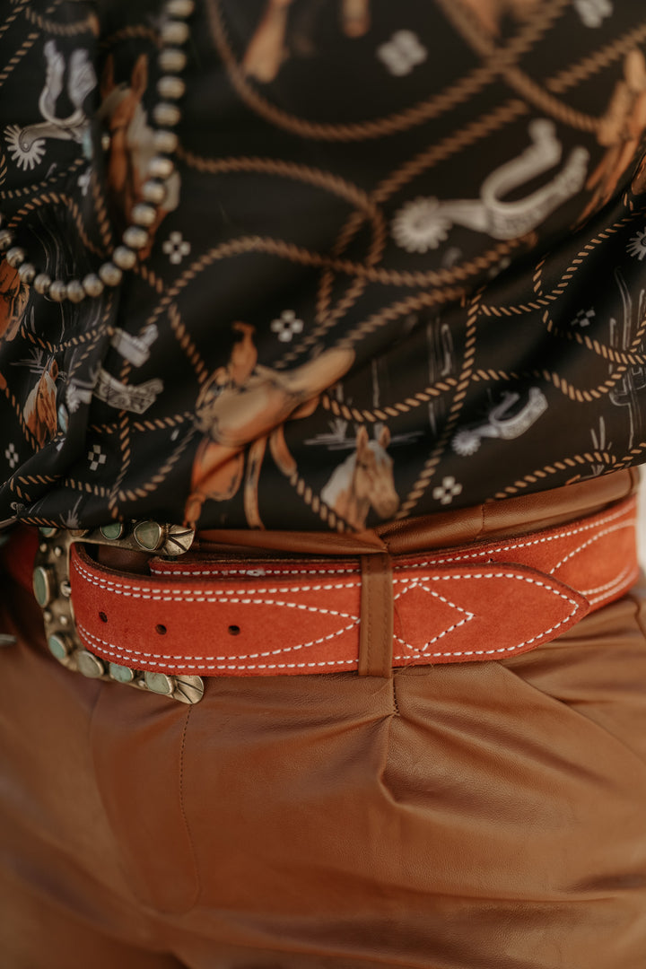 Sedona Rough Out Leather Belt