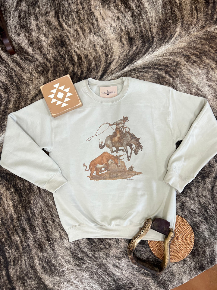 Sharp Shooter Crewneck-Sand