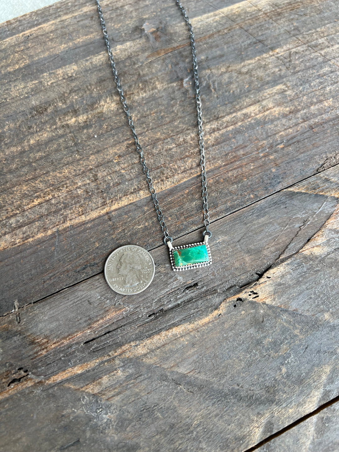 Turquoise Bar Necklace