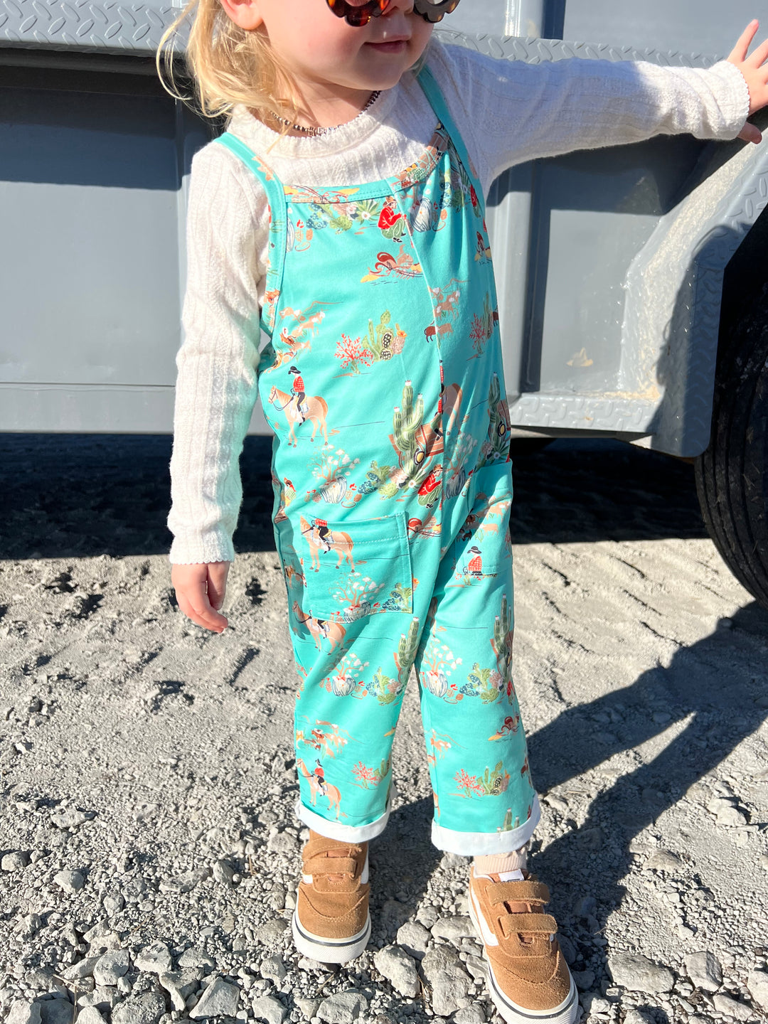 Wagon Wheel Toddler Jumpsuit
