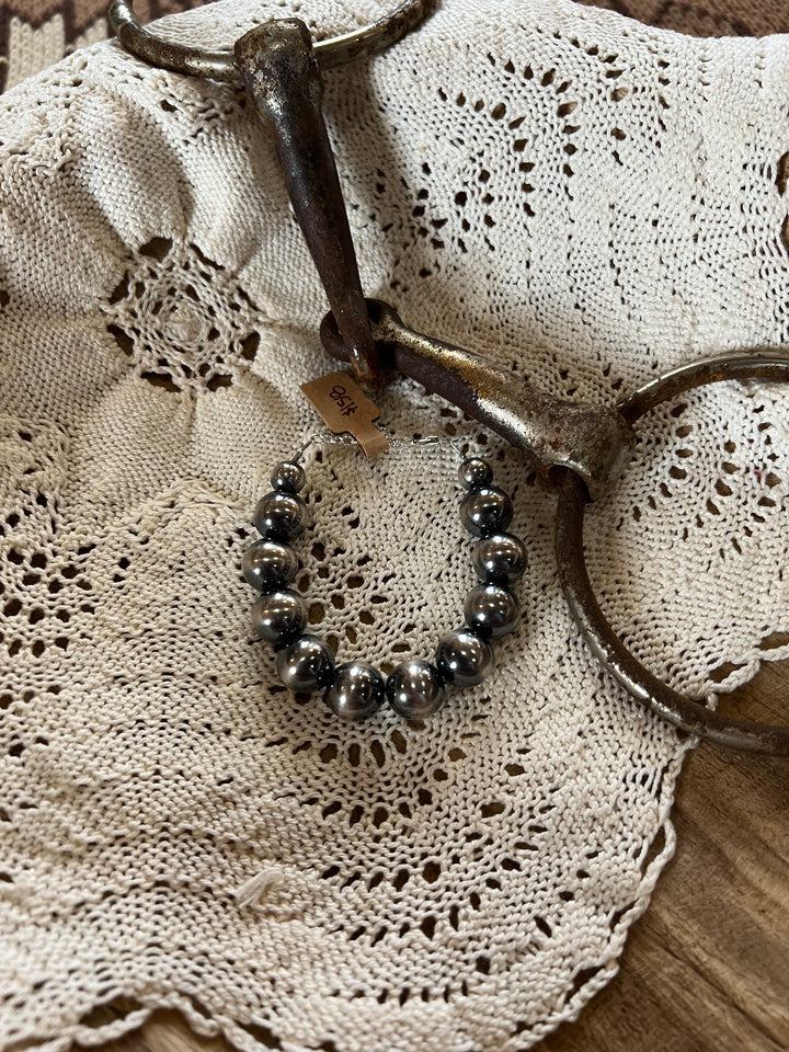 12mm Sterling Silver Pearls Necklace measures Bracelet