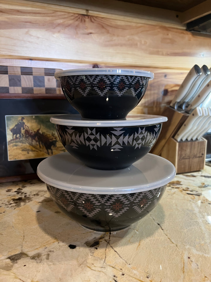 Aztec 3PC Bowl Set