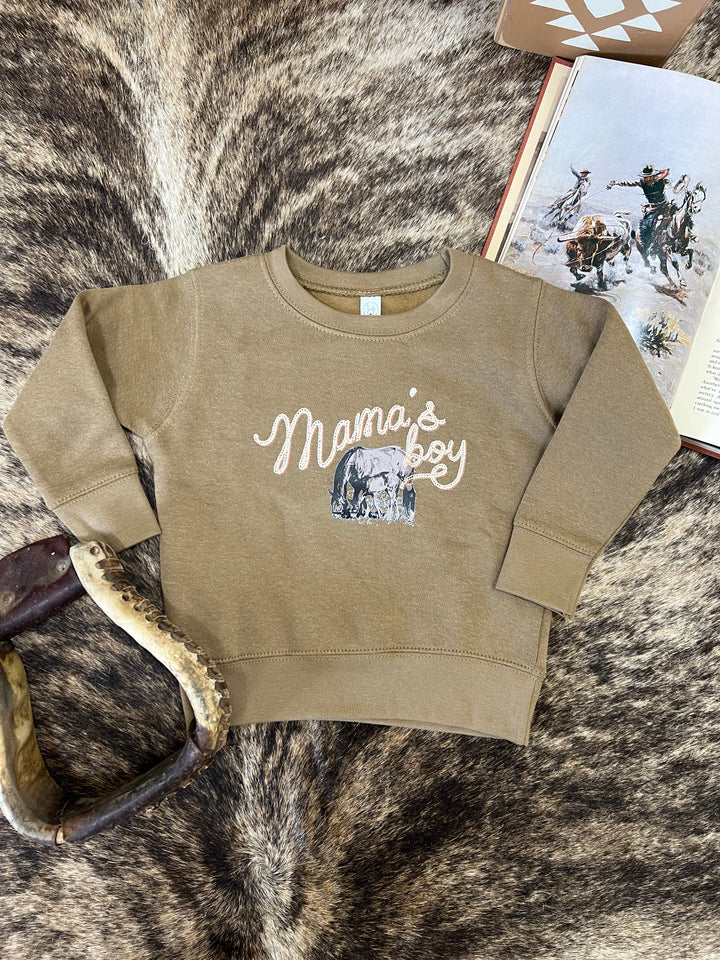 Mama's Boy Toddler Crewneck