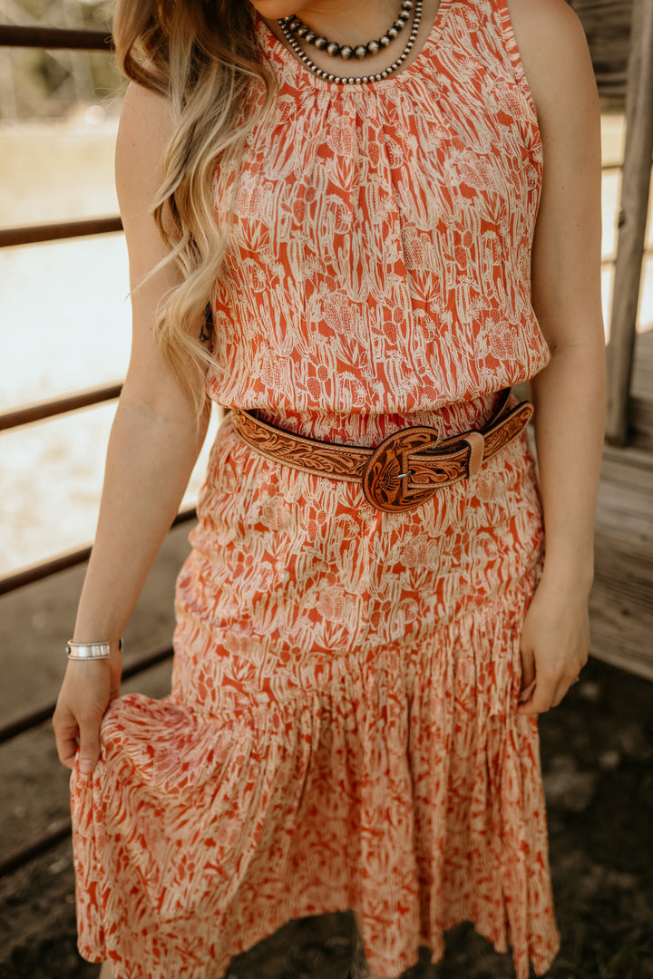 Rust Cactus Print Set