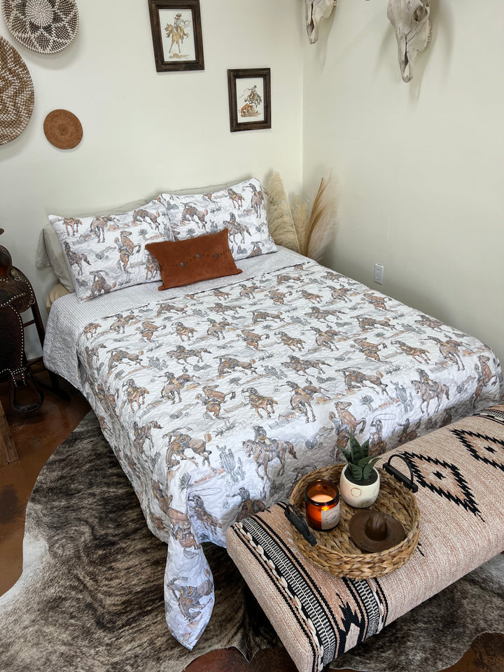 Birdie Neutral Quilt Set