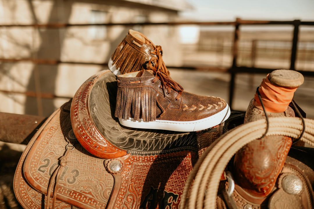 The Cheyenne Fringe Tennis Shoes{SIZE 10 ONLY}