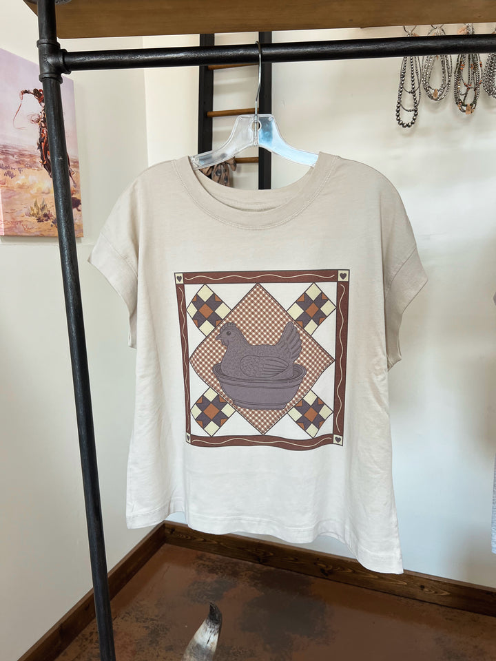 Sitting Hen Relaxed Tee