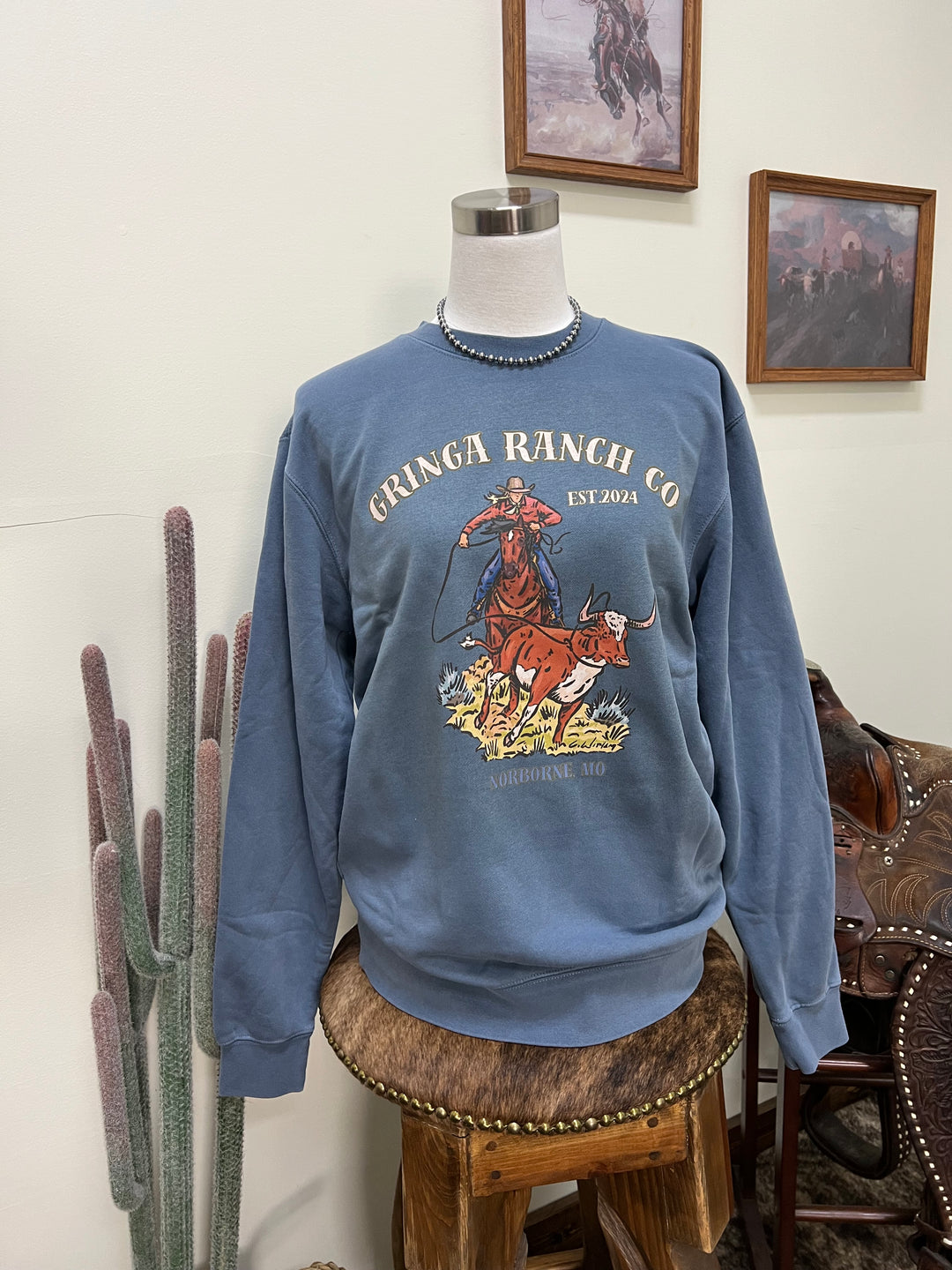 Gringa Roper Brand Crewneck{Multiple Colors}