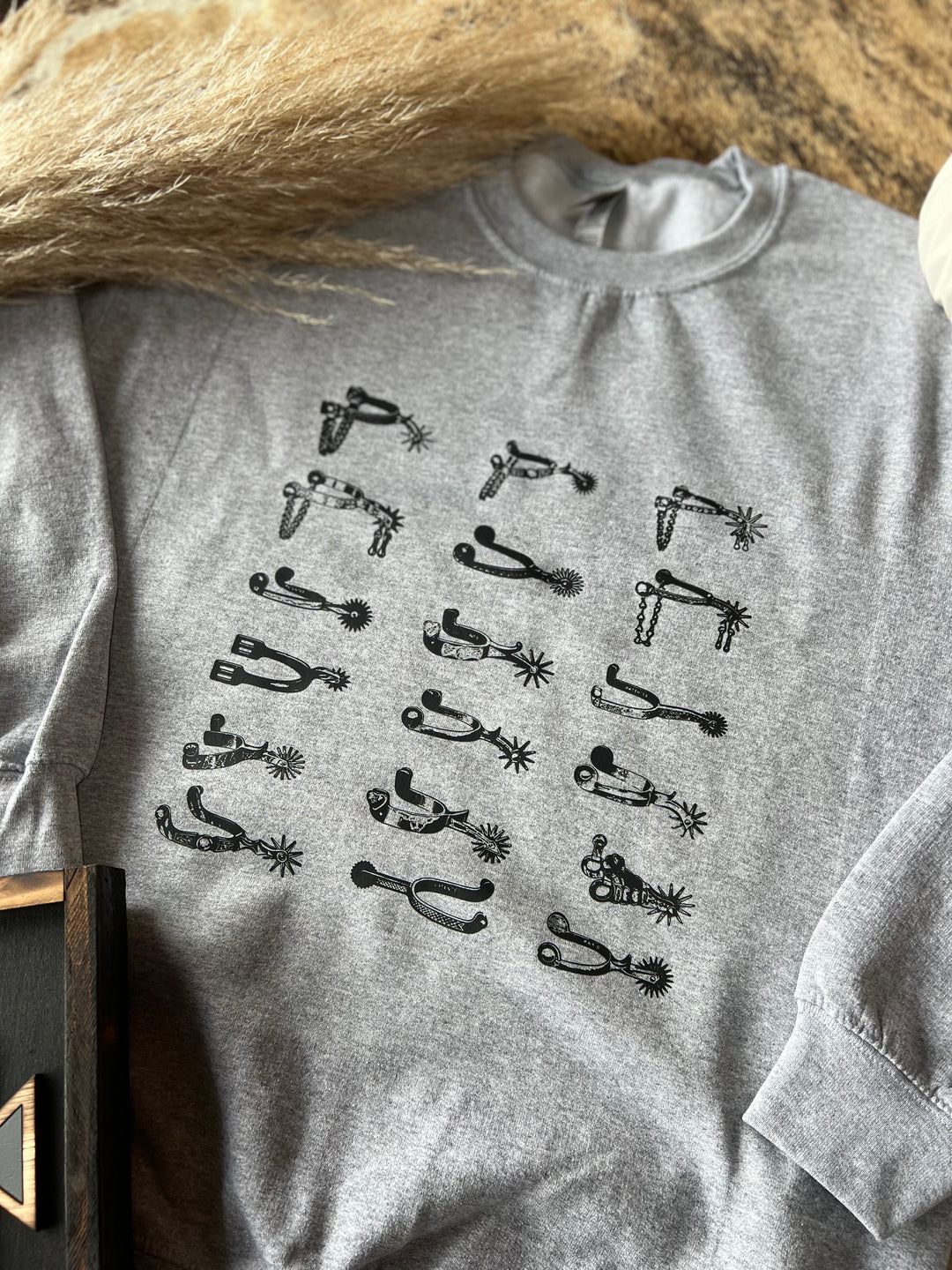 Spur On One Crewneck- Gray