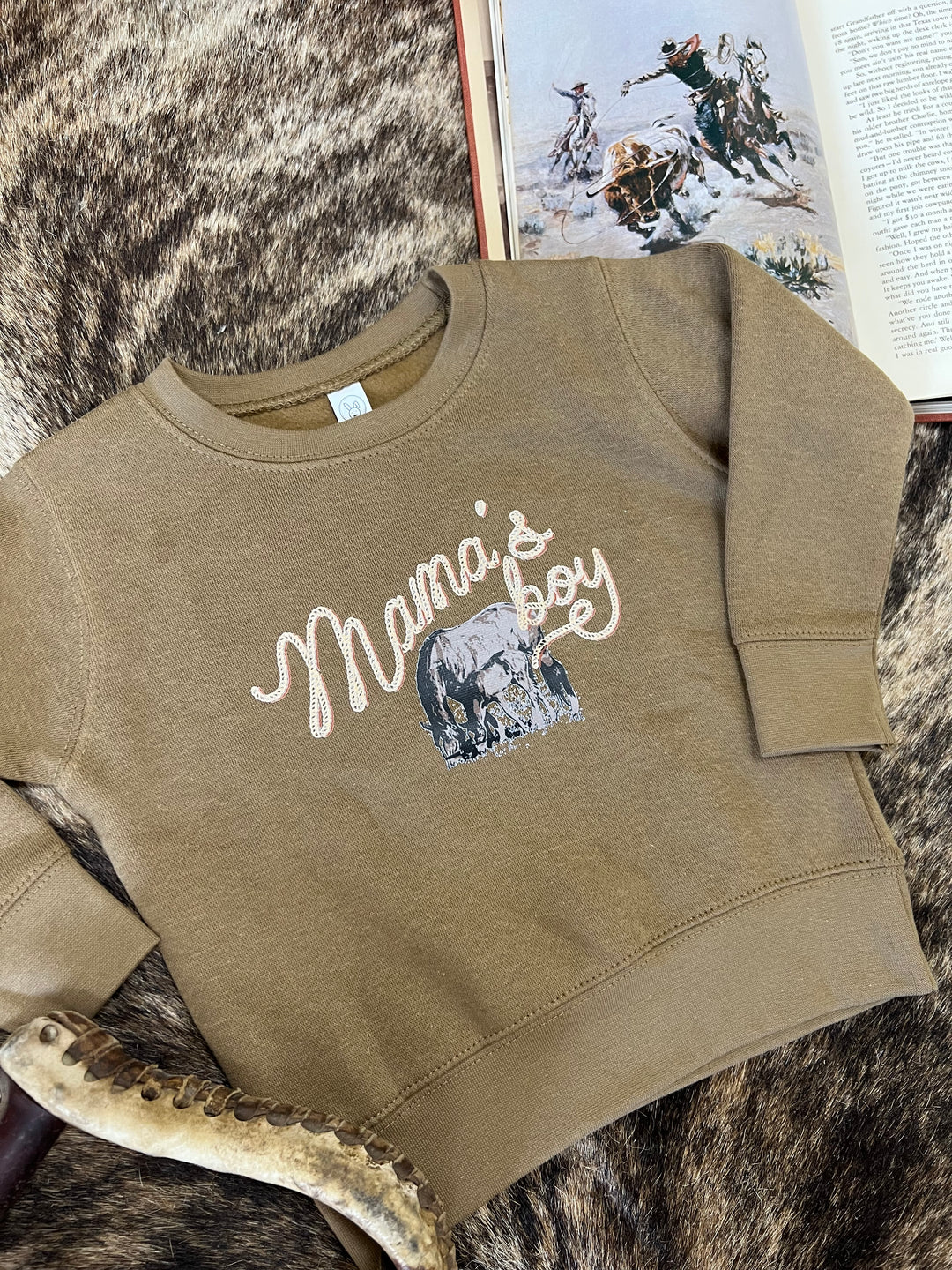 Mama's Boy Toddler Crewneck