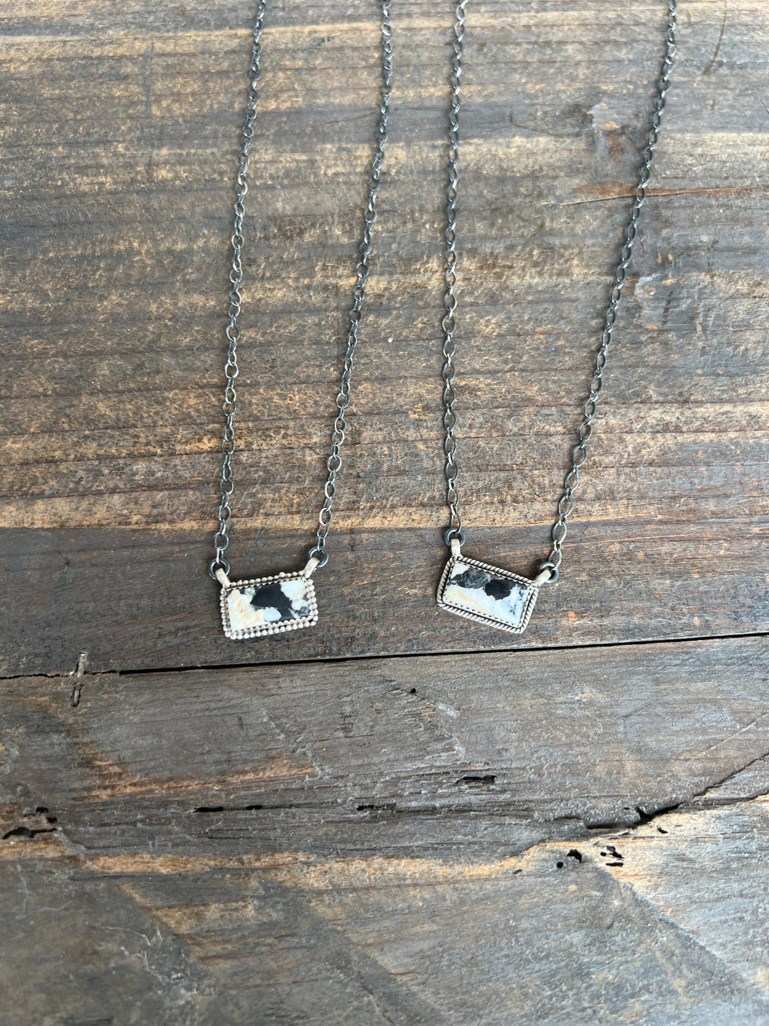 White Buffalo Bar Necklace