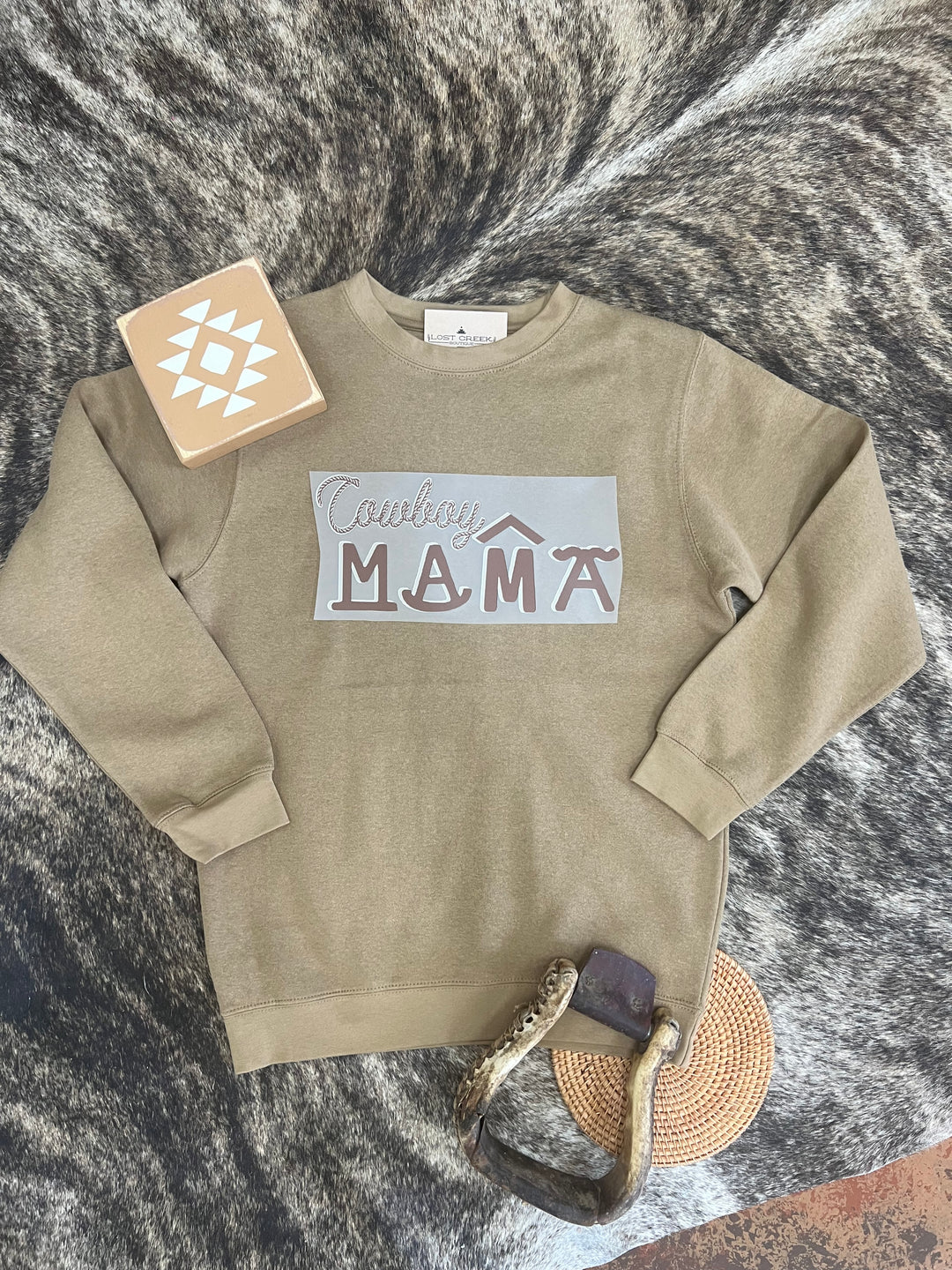 Cowboy Mama Crewneck{Multiple Colors}