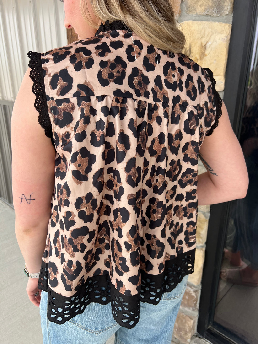 Leopard Lace Tank