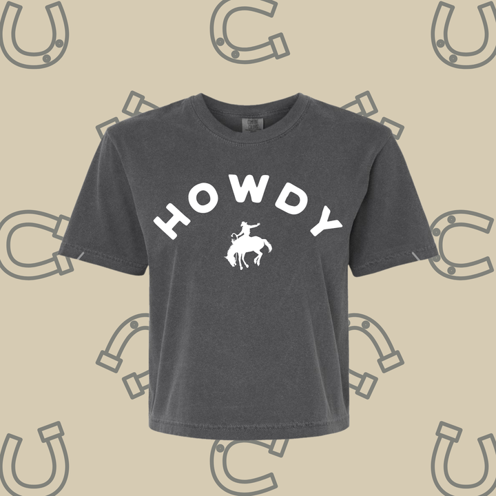 Howdy Bronc Box Tee{2 Colors}