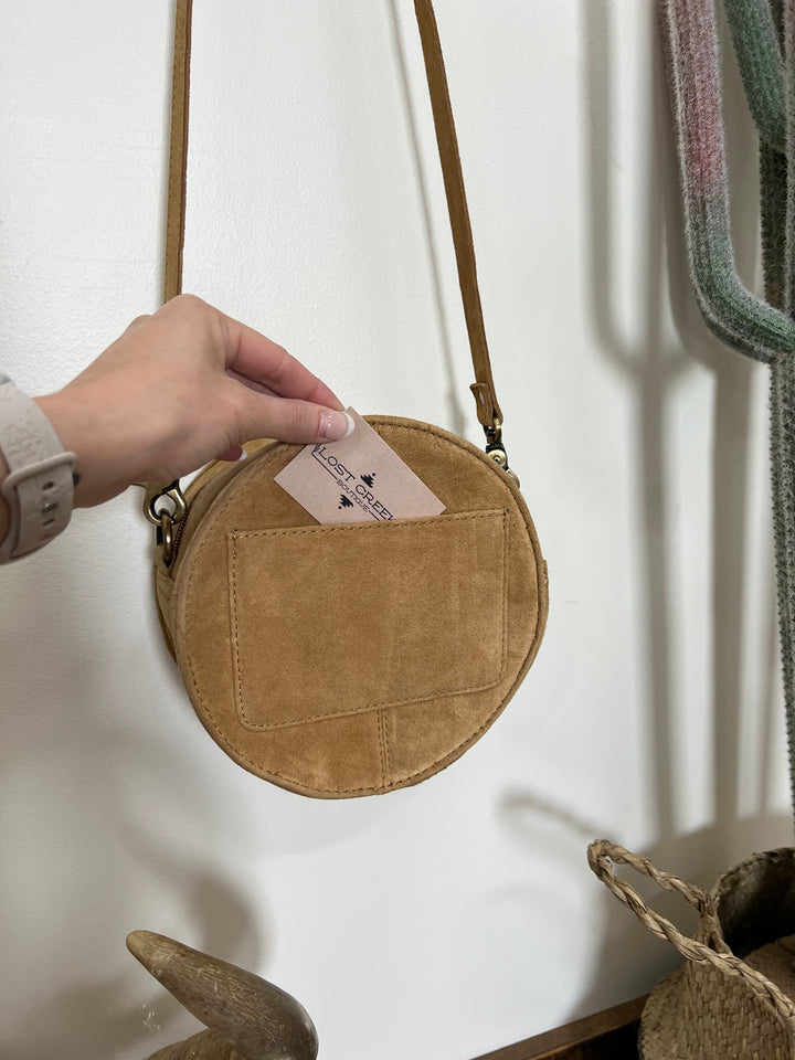 Mini Boot Stitch Canteen Purse-Camel