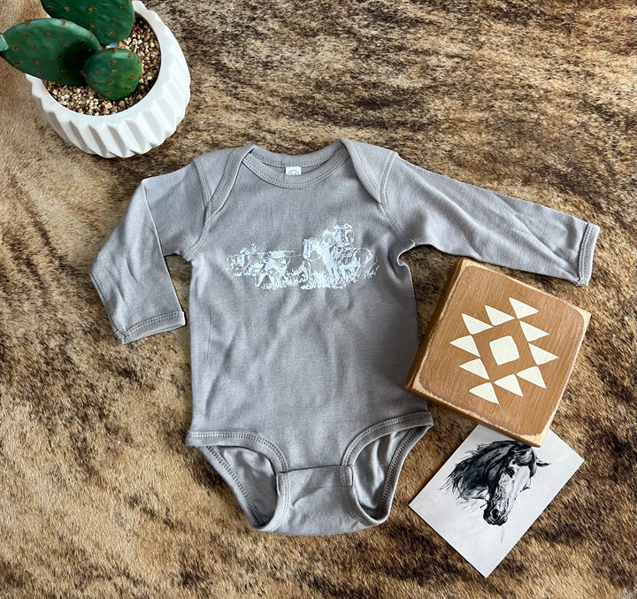 Herd Em Longsleeve Onesie