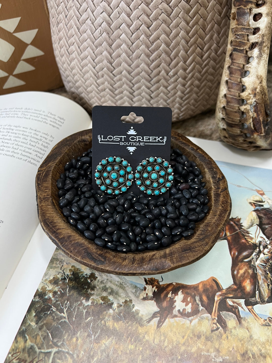 The Circulo Turquoise Earrings