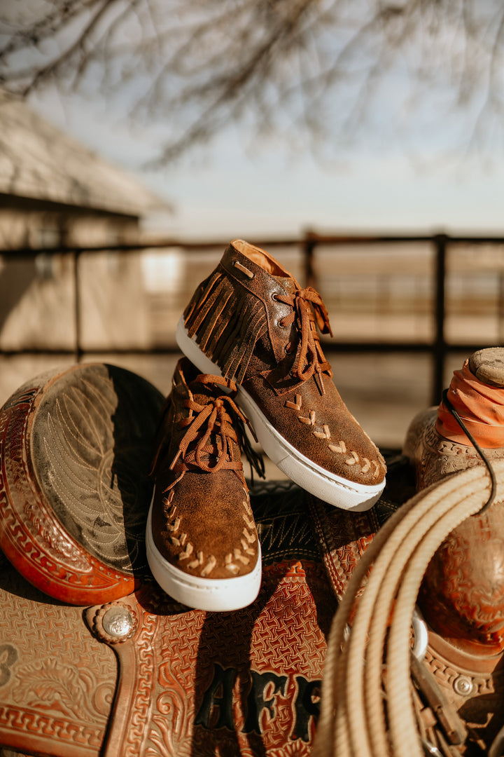 The Cheyenne Fringe Tennis Shoes{SIZE 10 ONLY}