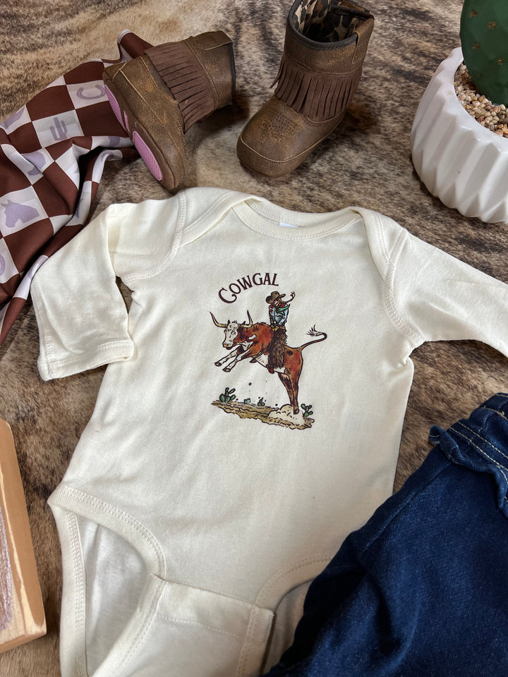 Cowgal Longsleeve Onesie