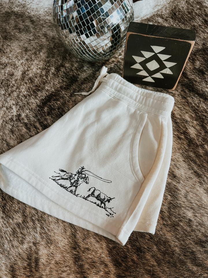 Cowboy Shorts-Cream{Pick Your Design}