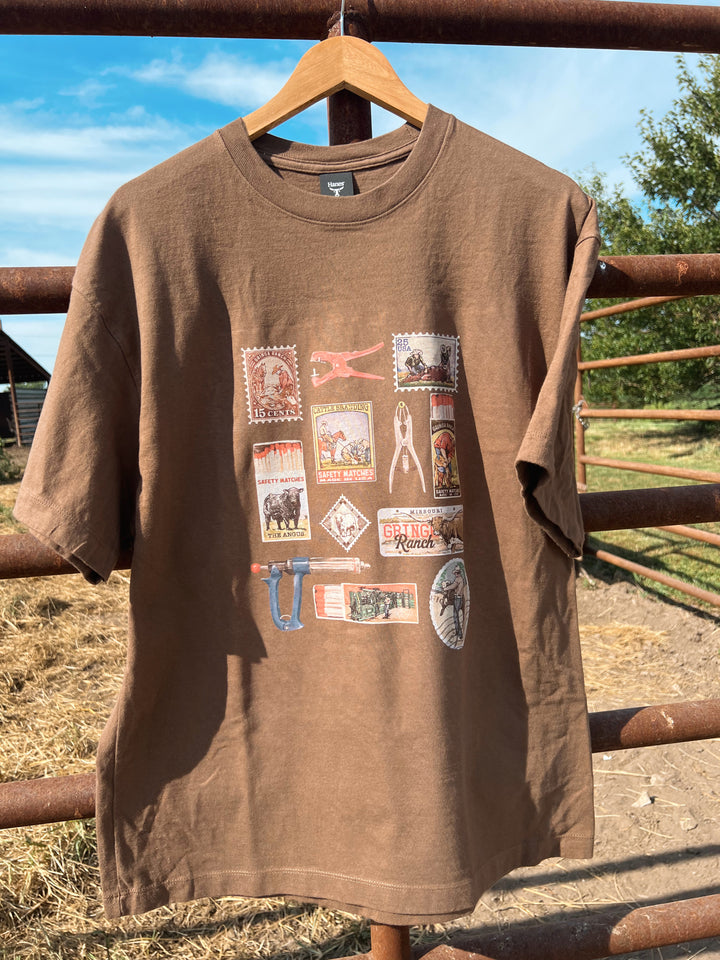 Cattle Stamp & Matchbook Tee