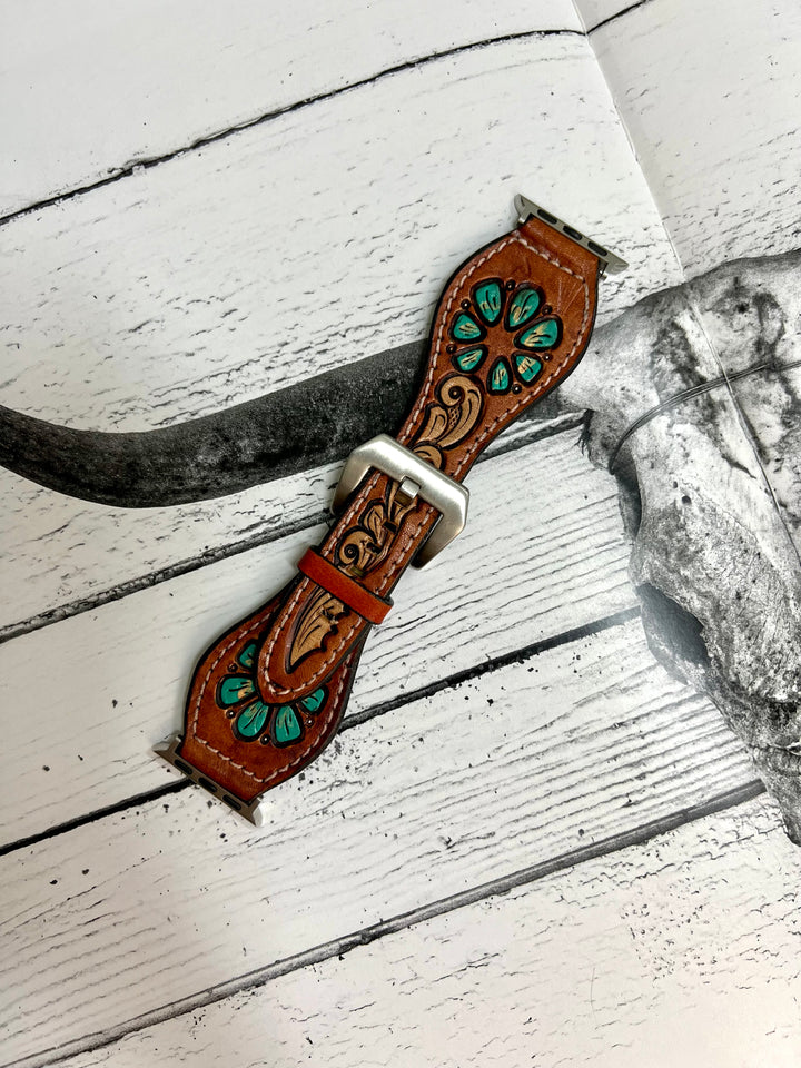 Turquoise Blossom Apple Watch Band