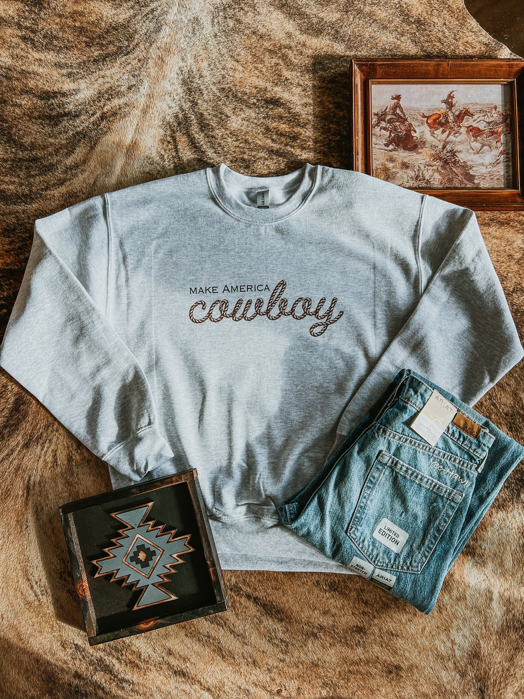 Make America Cowboy Crewneck