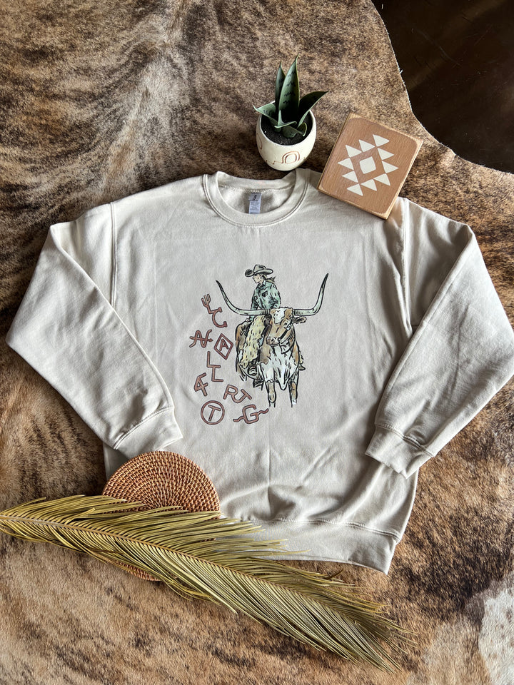 Branded Longhorn Crewneck