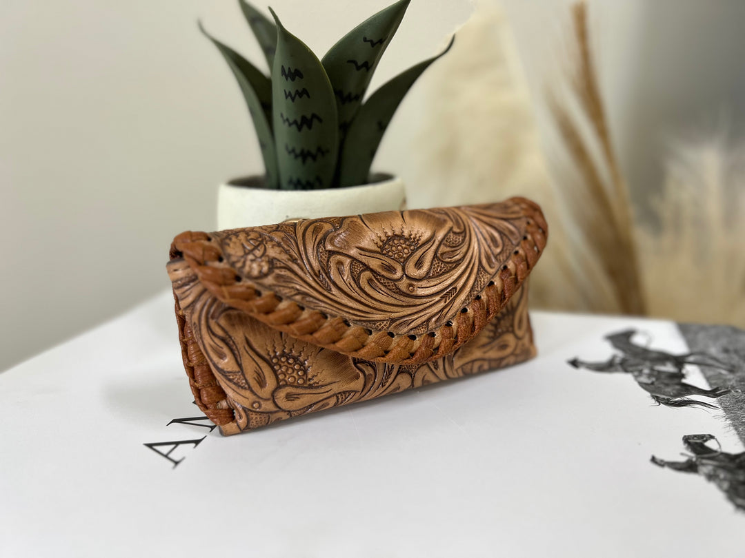 Leather Sunglasses Case-Natural