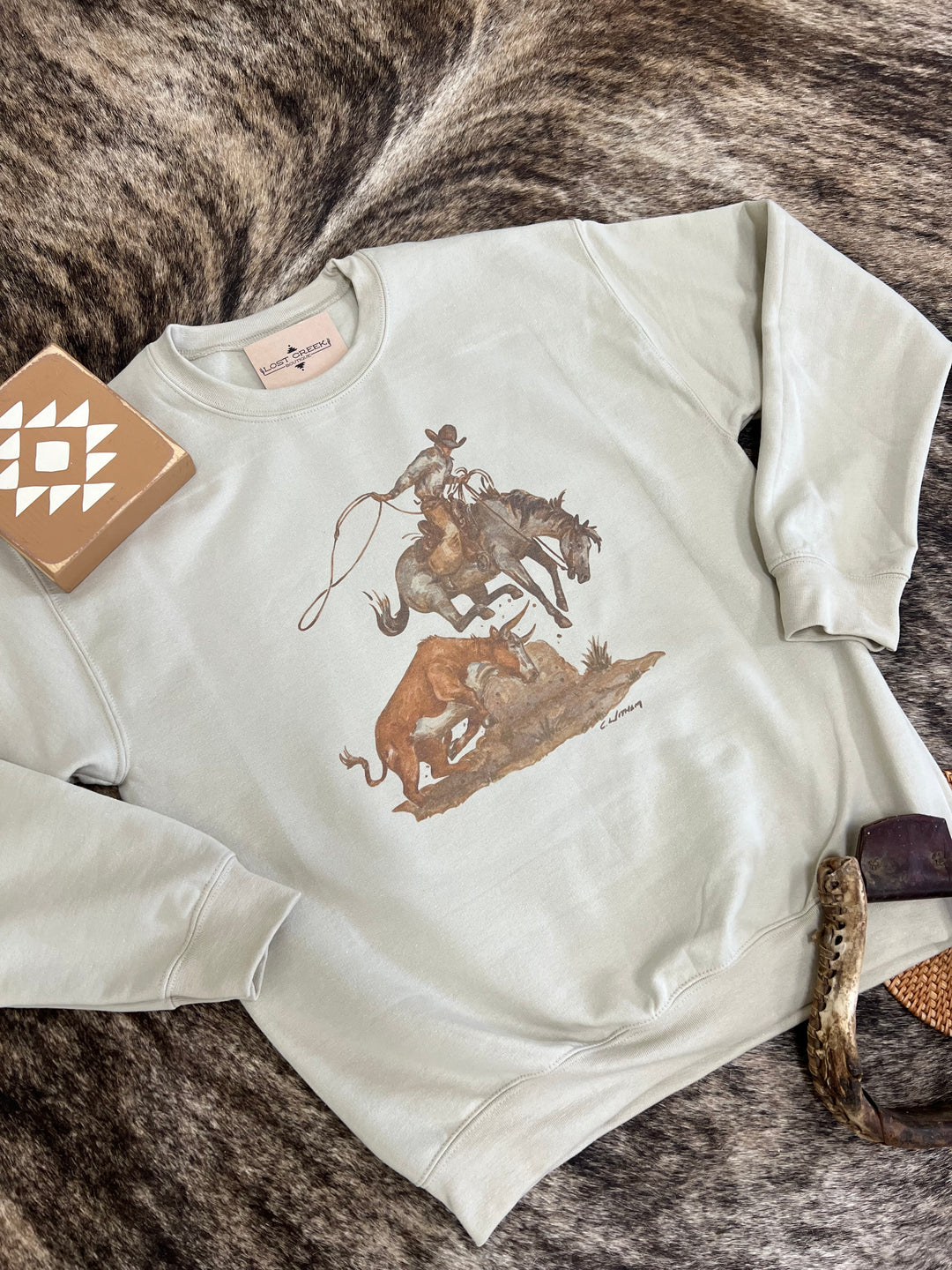 Sharp Shooter Crewneck-Sand