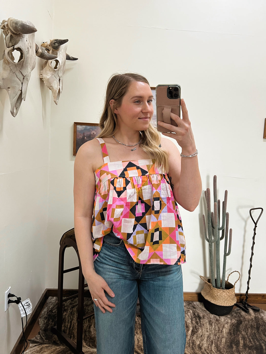 Quilted Gauze Tank