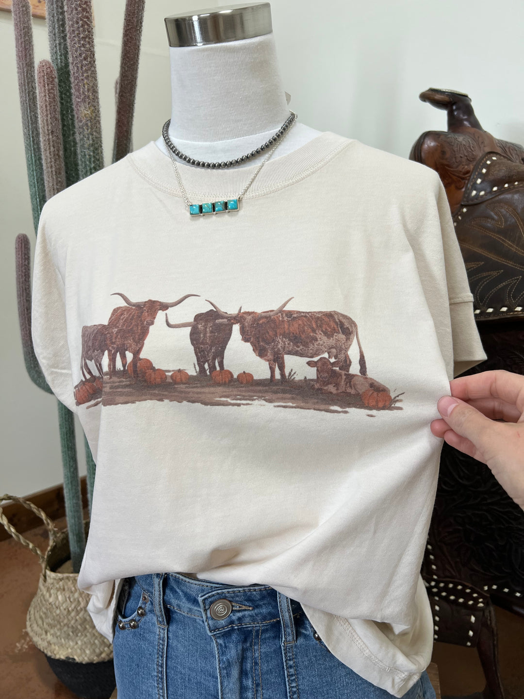 Longhorn Pumpkin Patch Relaxed Tee