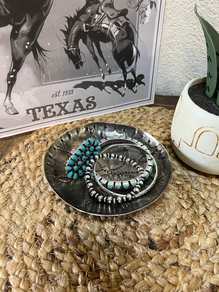 Stamped Round Dish