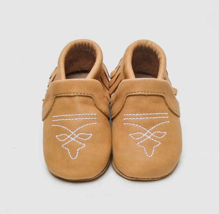 Boot Stitch Baby Moc-Smooth Brown Leather