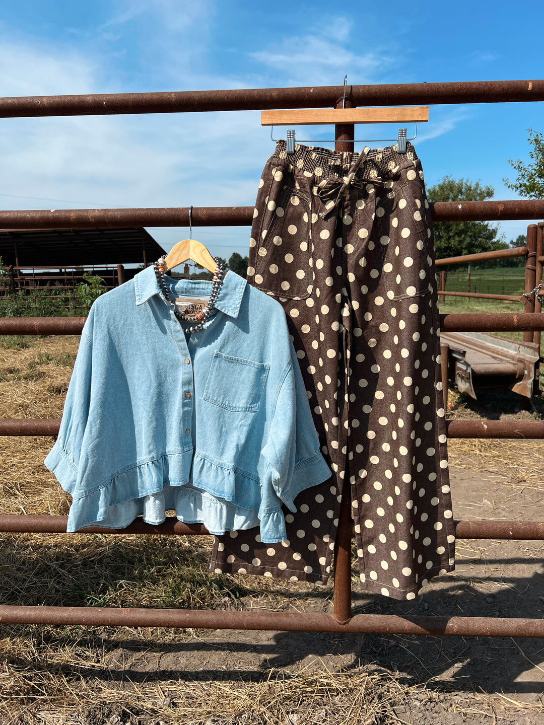 Brown Polka Dot Pants