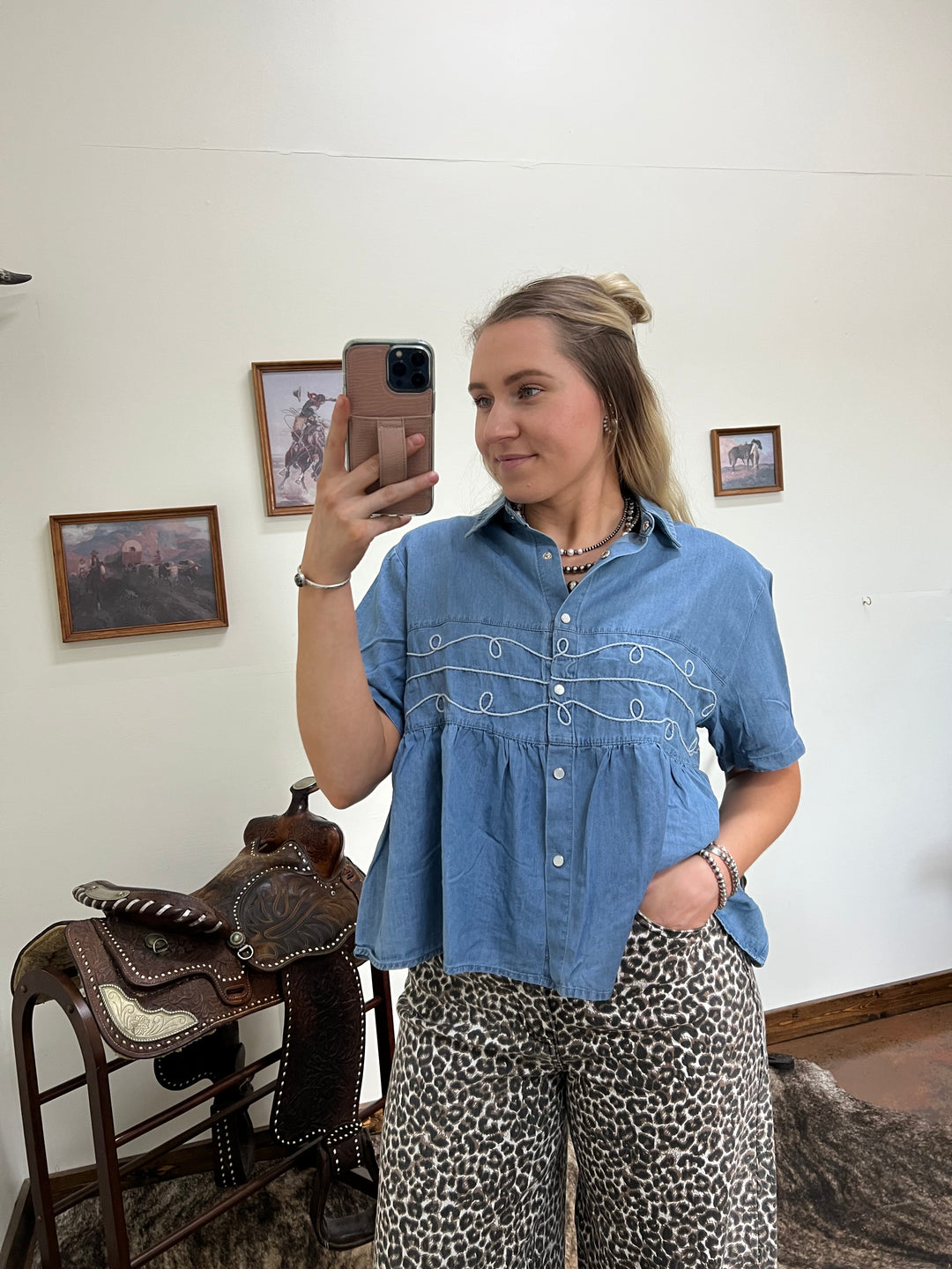 Denim Loopty Lou Top