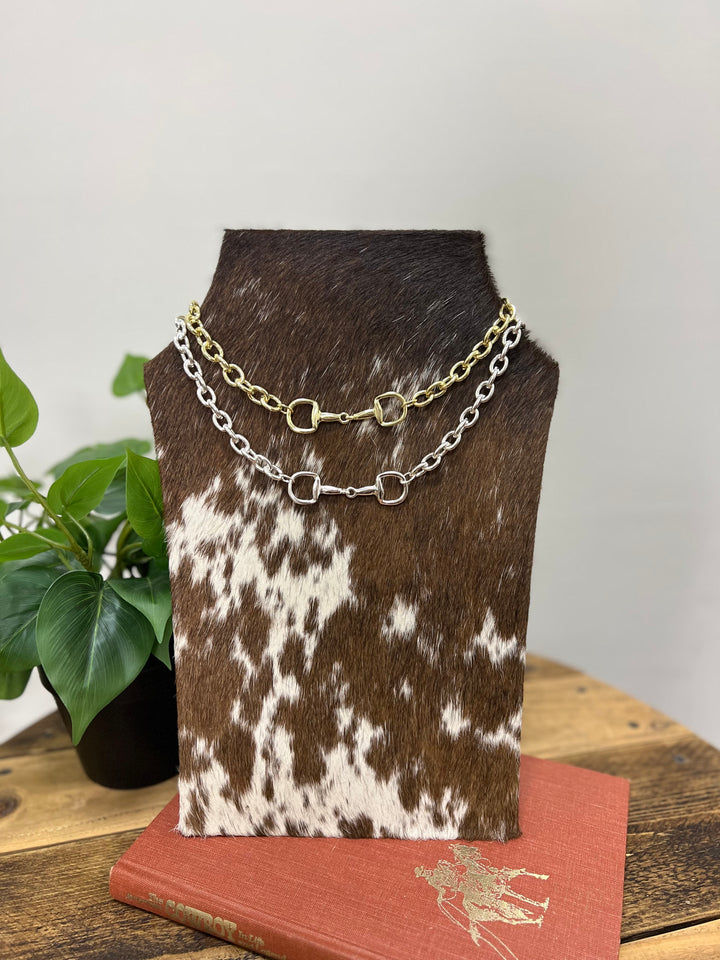 Snaffle Bit Chain Necklace{2 Colors}