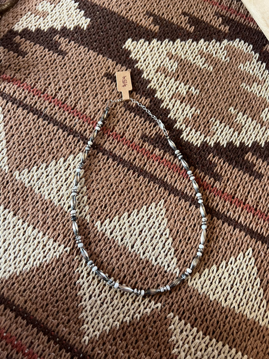 White Buffalo & Torpedo Pearls Necklace