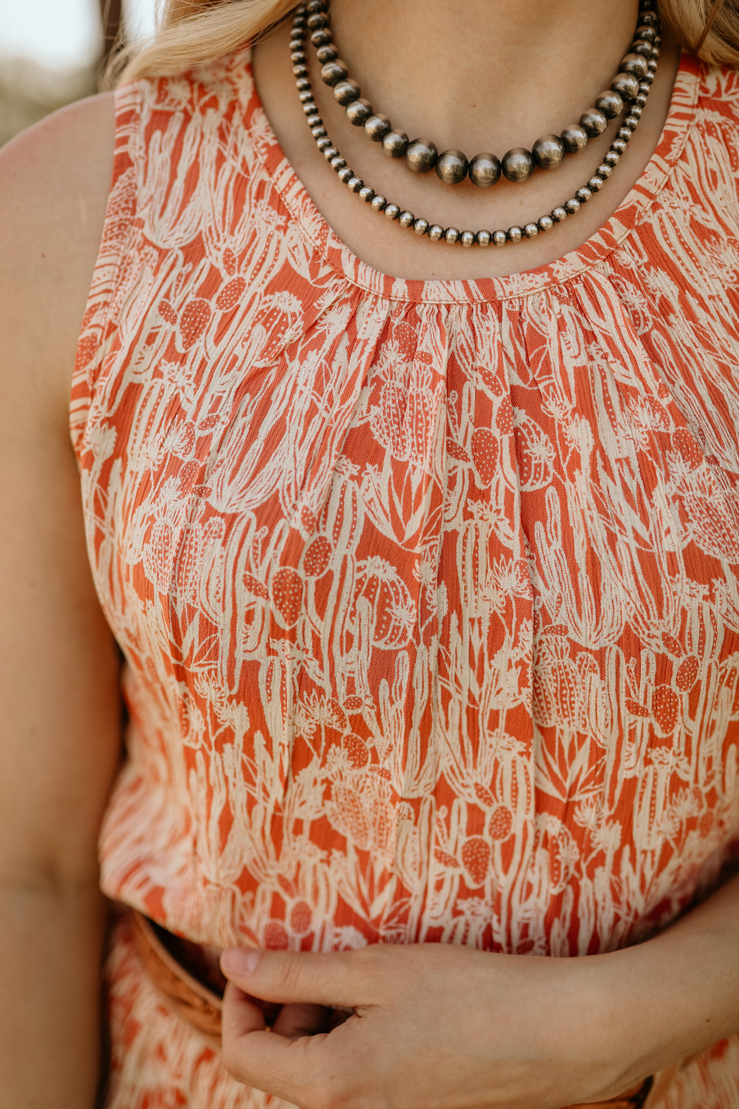 Rust Cactus Print Set