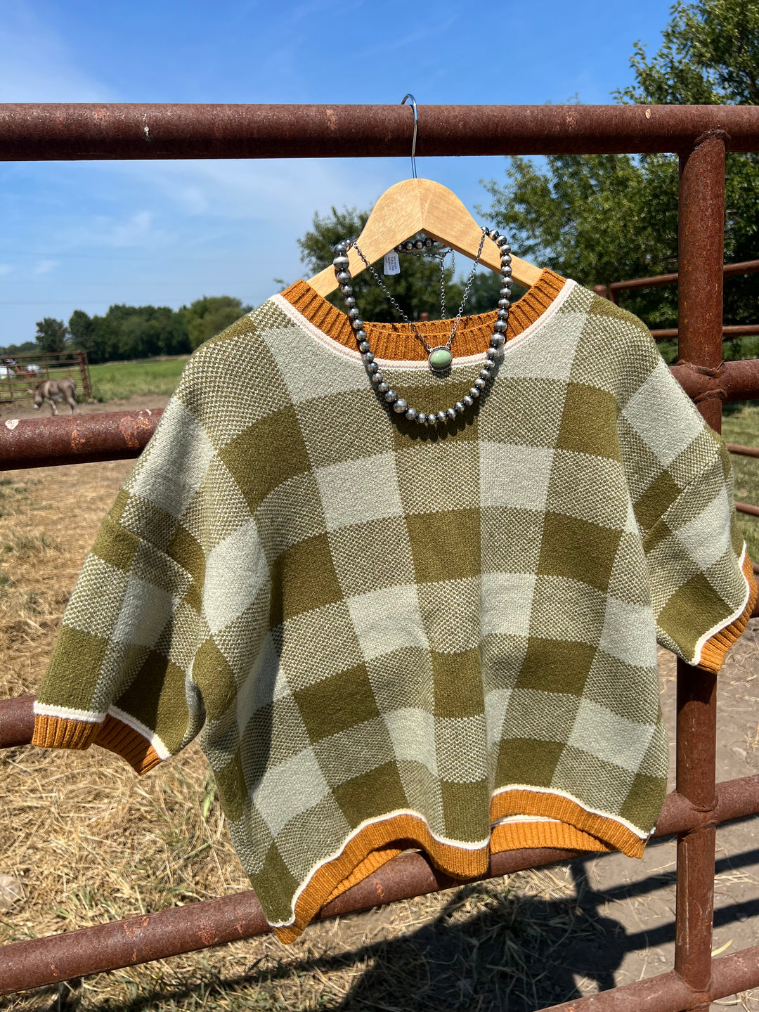 The Fall Gingham Sweater