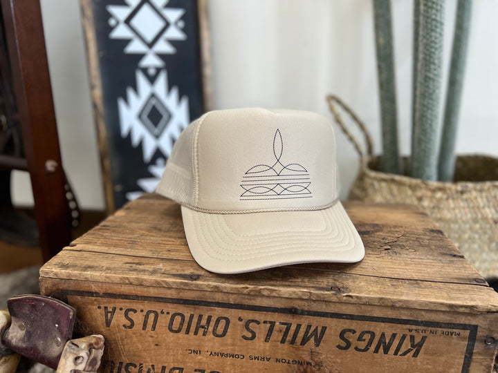 Boot Stitch Trucker Hat-{6 Colors}