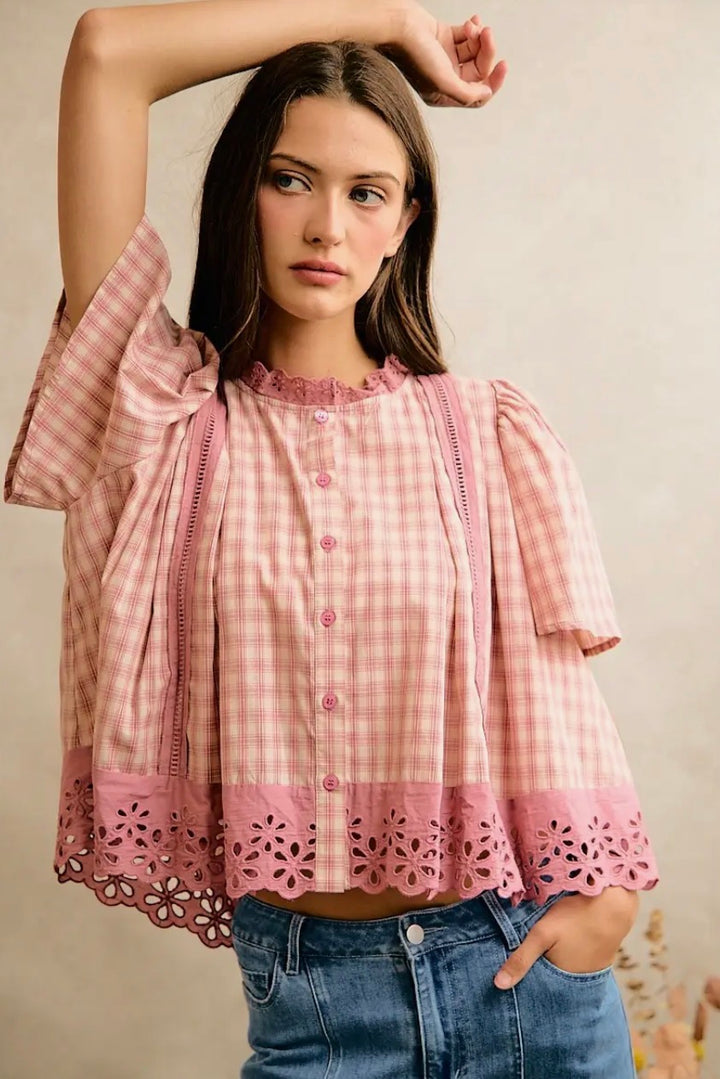 The Katy Plaid Top