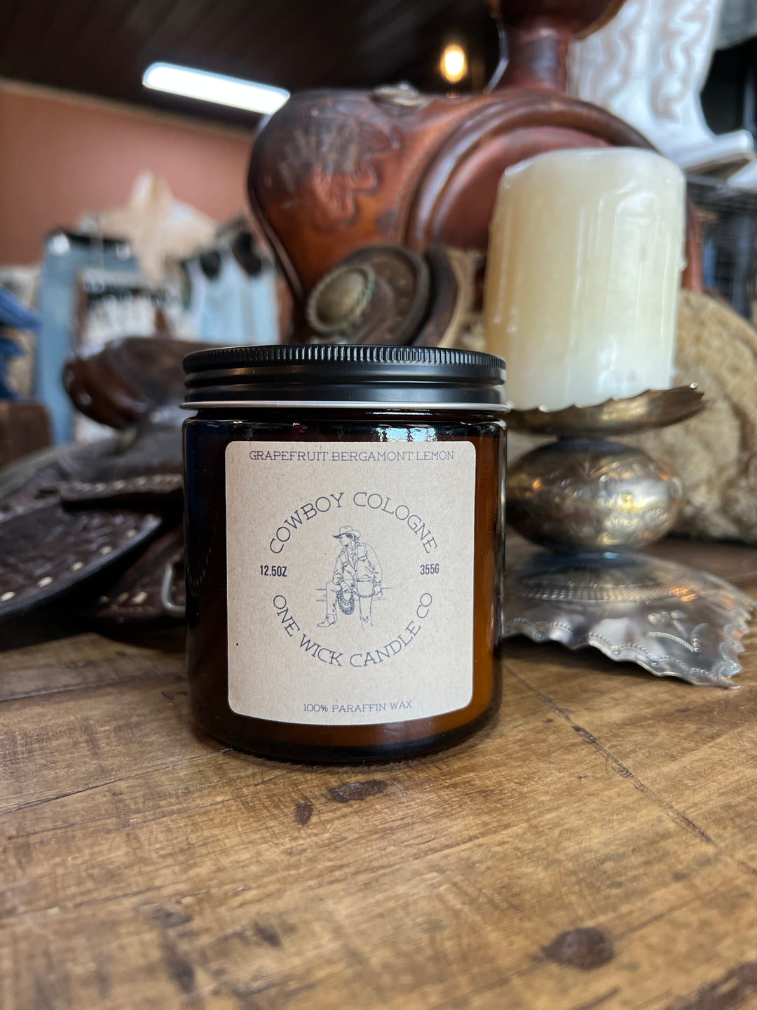 Cowboy Cologne 1Wick Candle