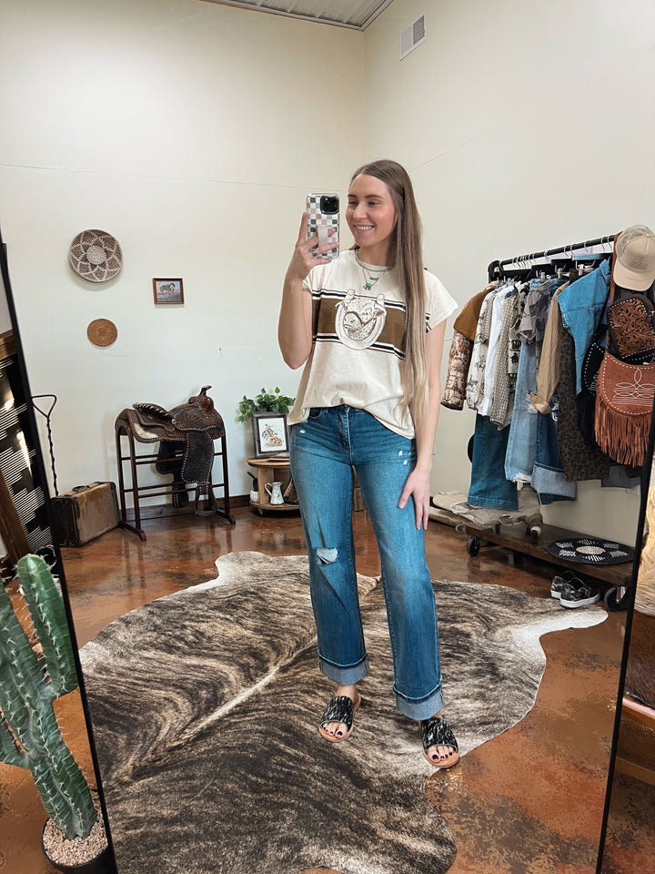 The Dax Straight Leg Jeans{Size 5/26 ONLY}