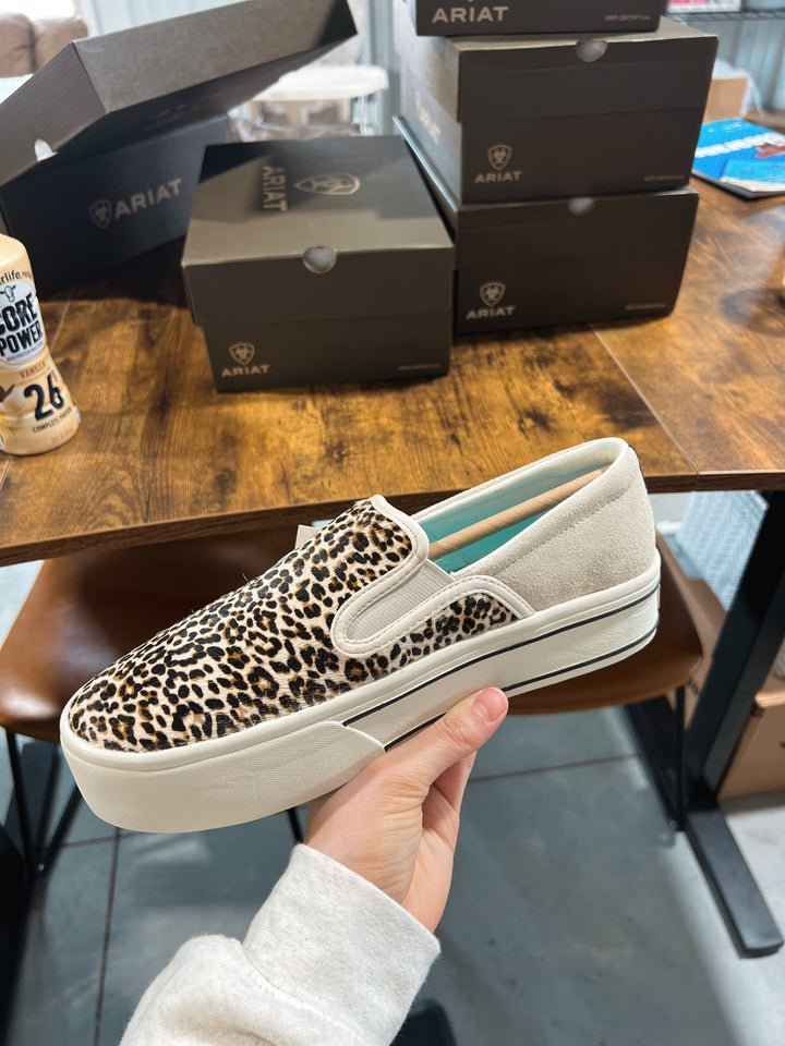 Ariat: Cheetah Hair On Slip On Shoes